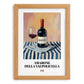 Amarone della Valpolicella – Italian Red Wine, Tasting Room Still Life, set in oak frame