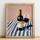 Barbaresco – Italian Red Wine, Vinoteca Wall Art, no-text version framed in wood