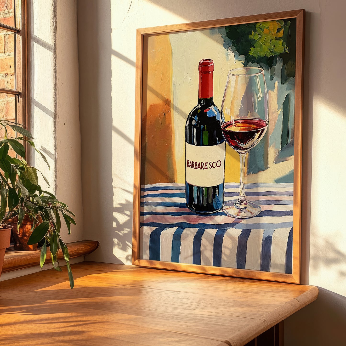 Barbaresco – Italian Red Wine, Wine Bar Poster, clean layout with no caption