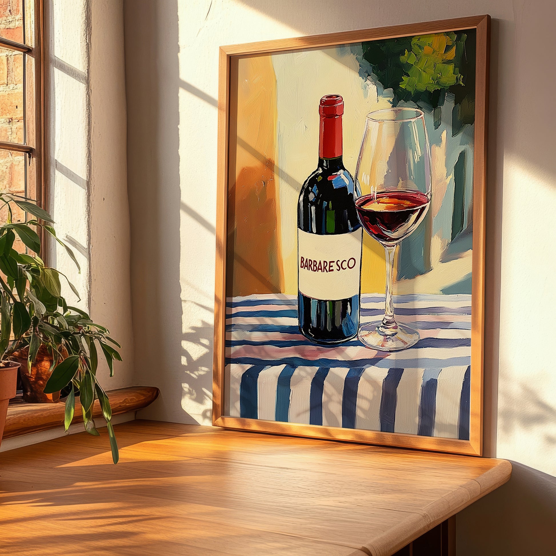 Barbaresco – Italian Red Wine, Wine Bar Poster, clean layout with no caption