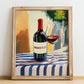 Barbaresco – Italian Red Wine, Wine Bar Poster, no-text version framed in wood