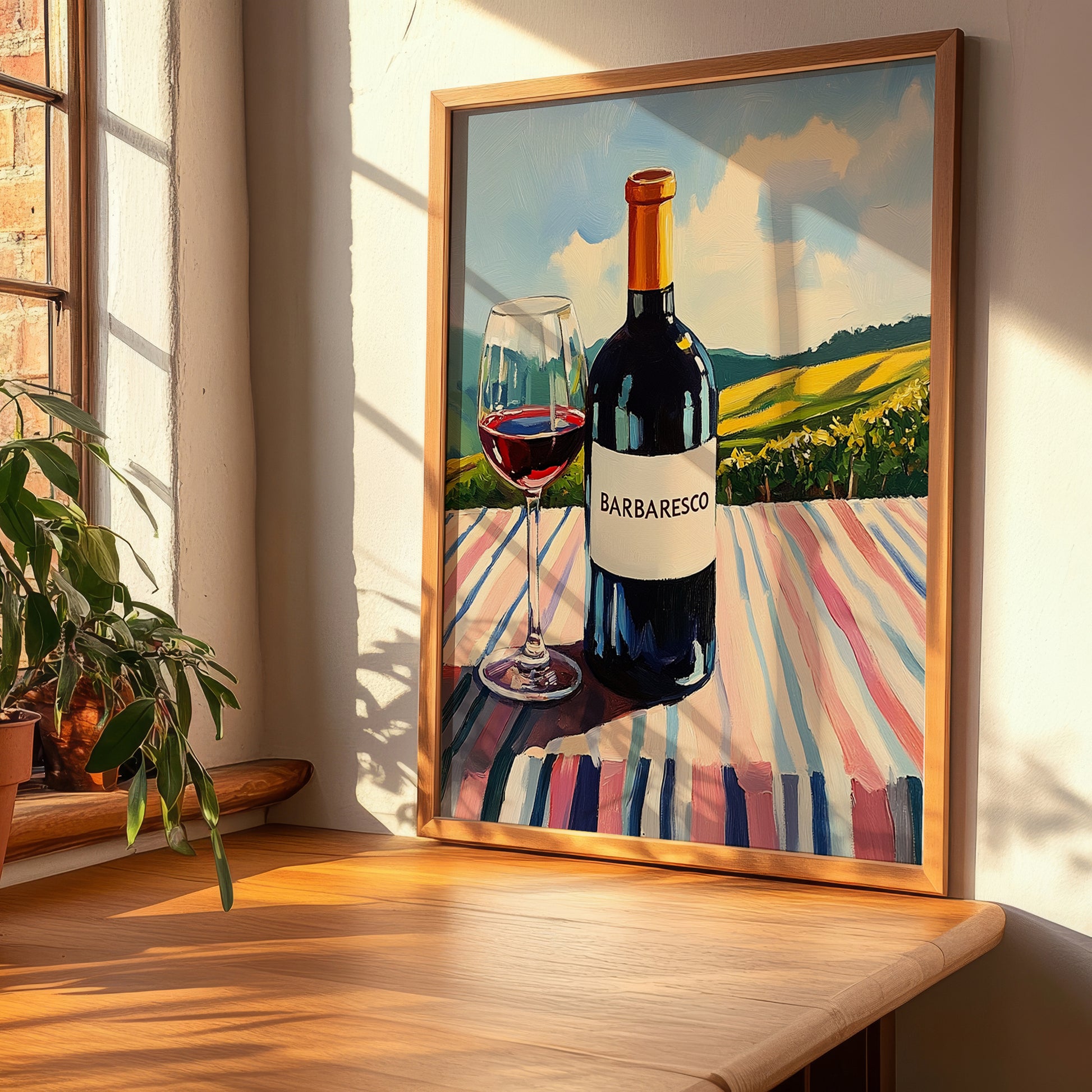 Barbaresco – Italian Red Wine, Wine Bar Still Life, clean layout with no caption