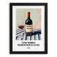 Vino Nobile di Montepulciano – Italian Red Wine, Tasting Room Wall Art, in sleek black frame