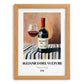 Aglianico del Vulture – Italian Red Wine, Bodega Wall Decor, set in oak frame
