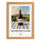 Aglianico del Vulture – Italian Red Wine, Vinoteca Still Life, set in oak frame