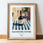 Aglianico del Vulture – Italian Red Wine, Vineyard Terrace Poster, in wooden frame leaning on the floor