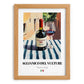 Aglianico del Vulture – Italian Red Wine, Vineyard Terrace Poster, set in oak frame