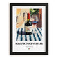 Aglianico del Vulture – Italian Red Wine, Vineyard Terrace Poster, in sleek black frame