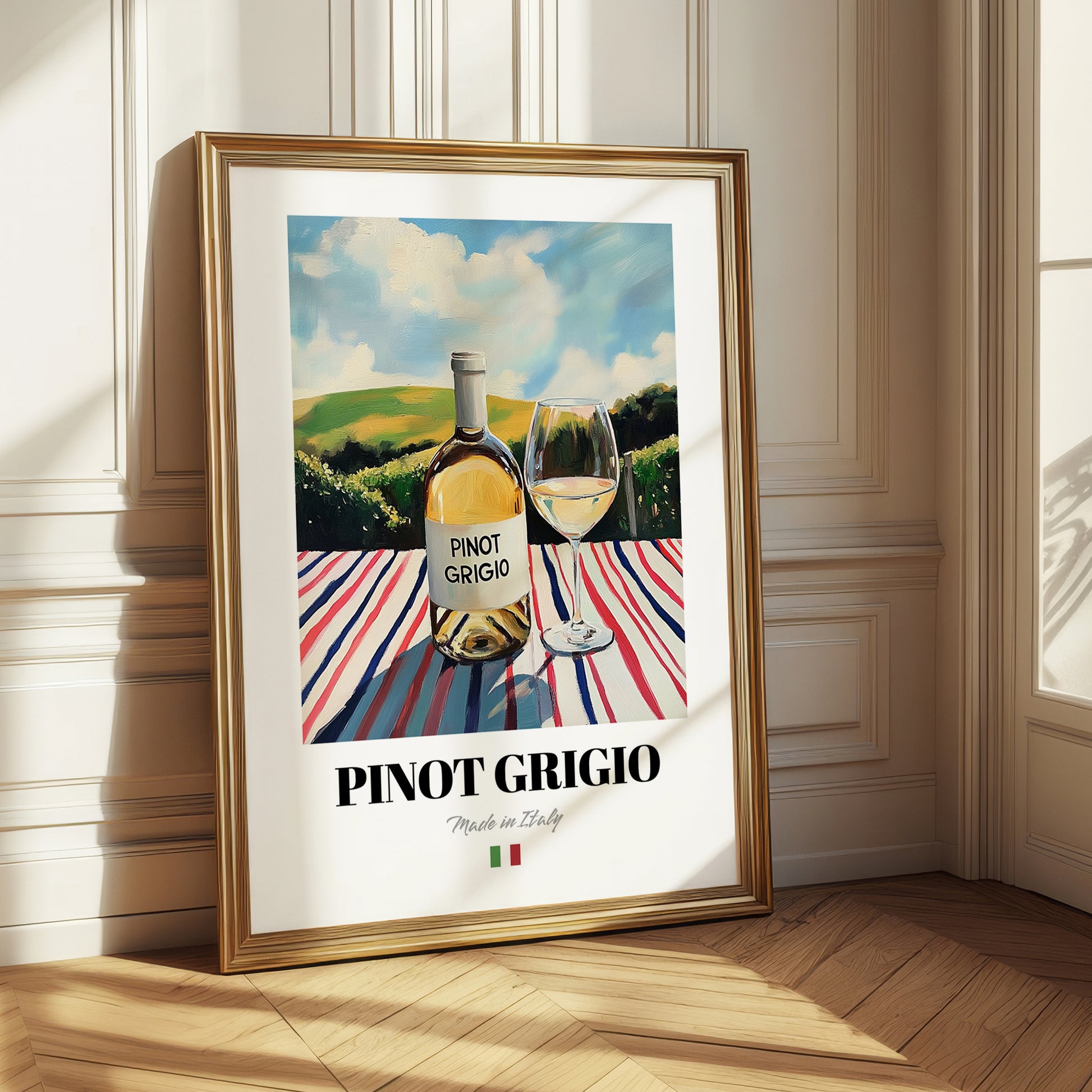 Pinot Grigio – Italian White Wine, Vinoteca Poster