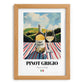 Pinot Grigio – Italian White Wine, Vinoteca Poster, set in oak frame