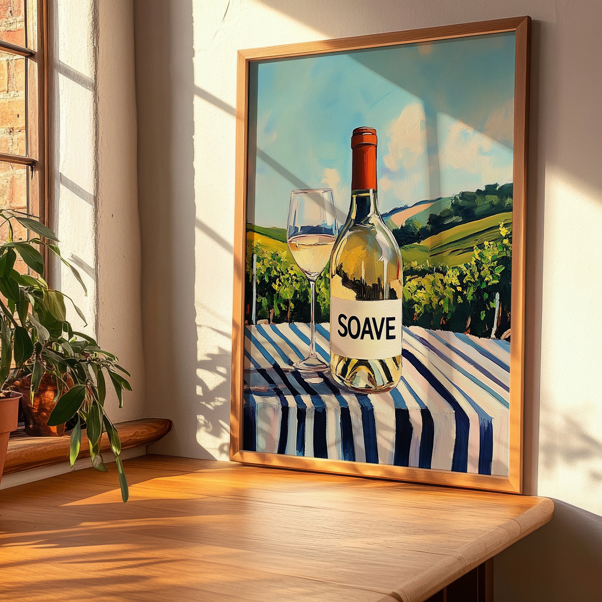 Soave – Italian White Wine, Wine Bar Poster, clean layout with no caption