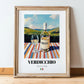 Verdicchio – Italian White Wine, Bodega Poster, in wooden frame leaning on the floor