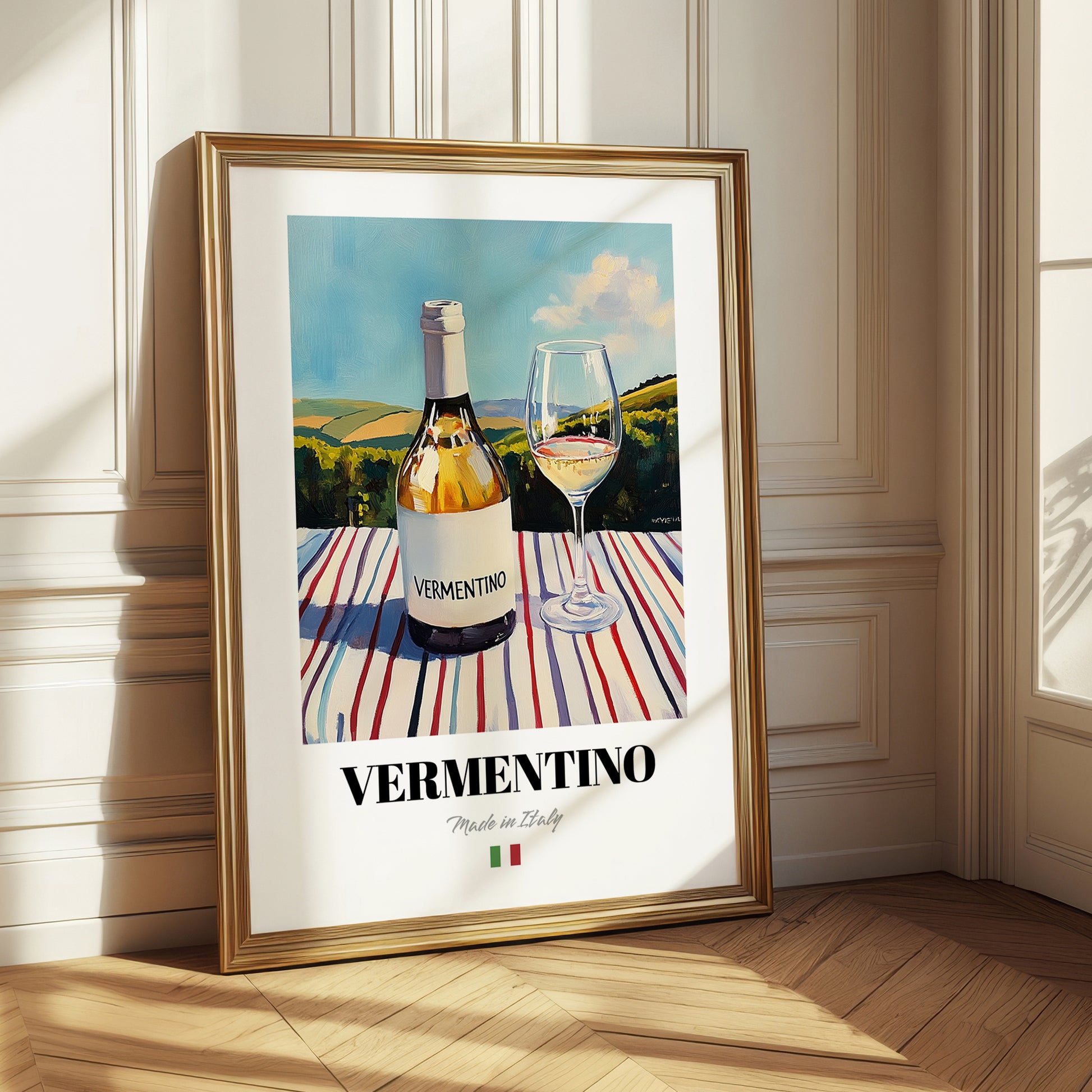 Vermentino – Italian White Wine, Vinoteca Poster