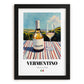 Vermentino – Italian White Wine, Vinoteca Poster, in sleek black frame