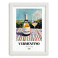 Vermentino – Italian White Wine, Vinoteca Poster, placed in minimal white frame