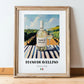 Fiano di Avellino – Italian White Wine, Bodega Poster, in wooden frame leaning on the floor