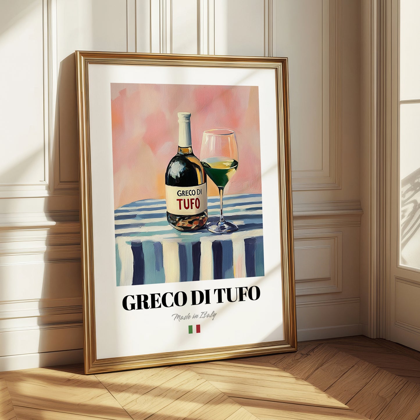 Greco di Tufo – Italian White Wine, Vinoteca Illustration