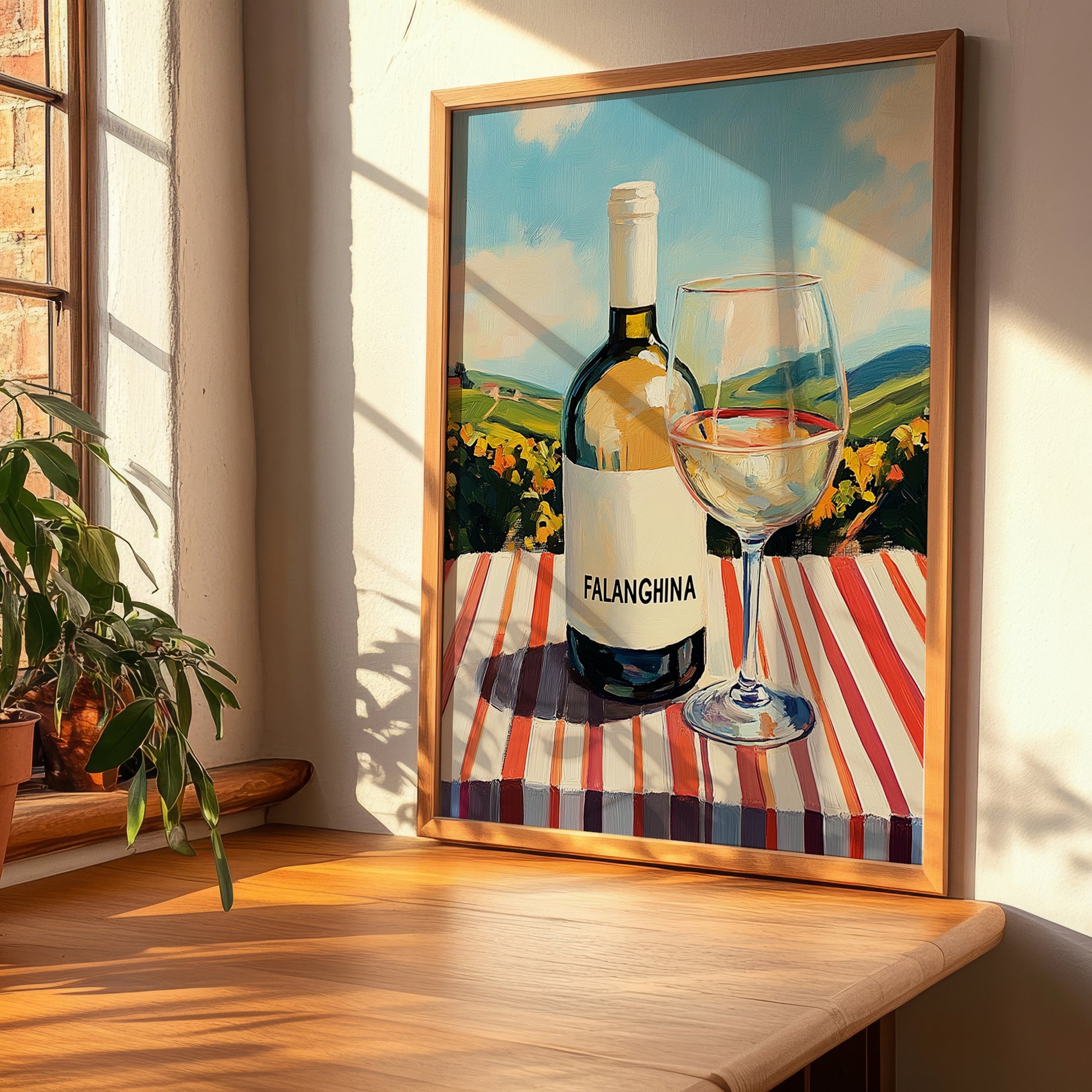 Falanghina – Italian White Wine, Vinoteca Wall Art, clean layout with no caption