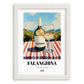 Falanghina – Italian White Wine, Vinoteca Wall Art, placed in minimal white frame