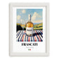 Frascati – Italian White Wine, Vinoteca Painting, placed in minimal white frame