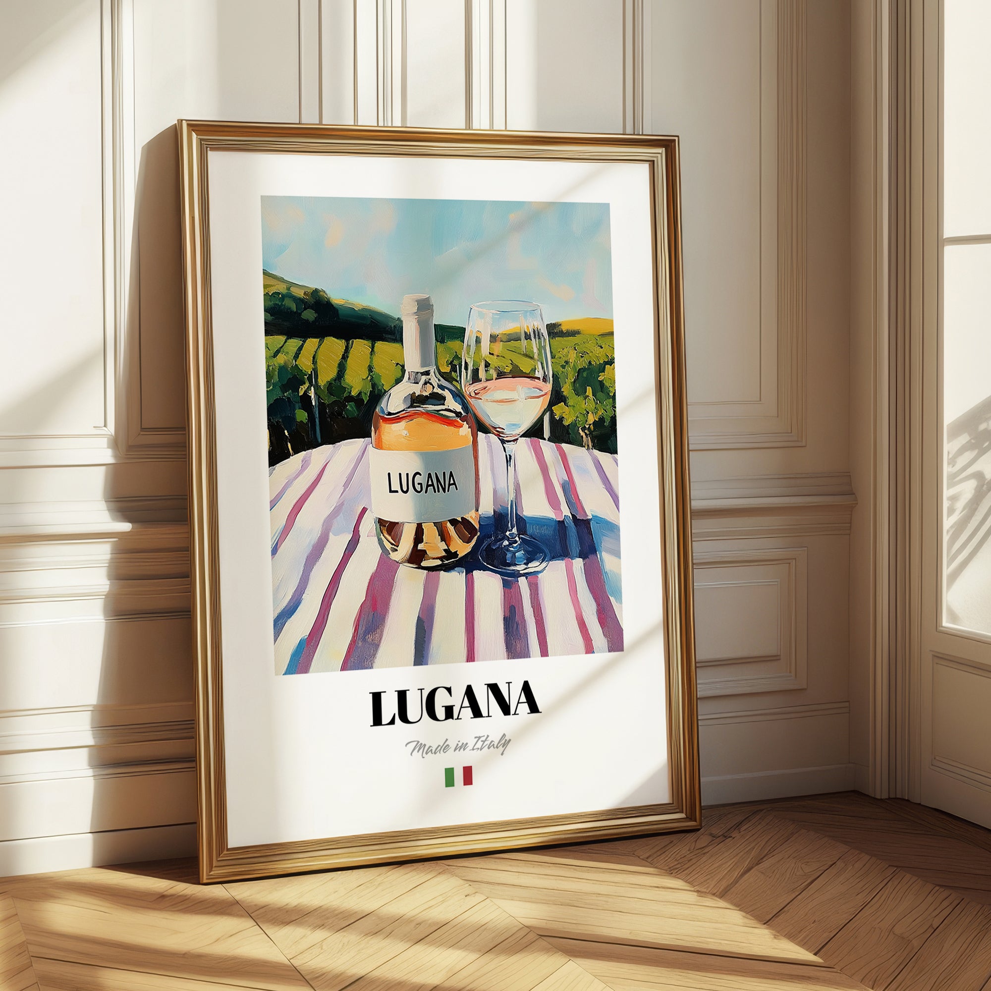 Lugana – Italian White Wine, Wine Bar Wall Art