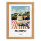 Pecorino – Italian White Wine, Wine Bar Still Life, set in oak frame