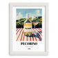 Pecorino – Italian White Wine, Wine Bar Still Life, placed in minimal white frame