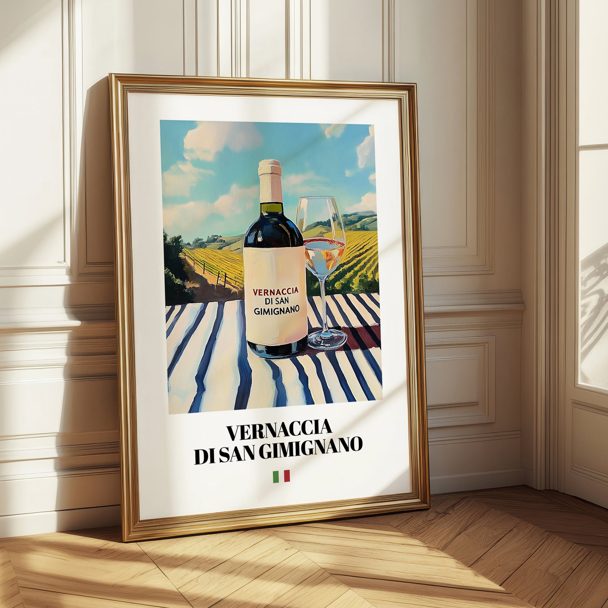 Vernaccia di San Gimignano – Italian White Wine, Wine Bar Poster
