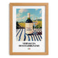 Vernaccia di San Gimignano – Italian White Wine, Wine Bar Poster, set in oak frame