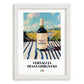 Vernaccia di San Gimignano – Italian White Wine, Wine Bar Poster, placed in minimal white frame