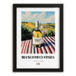 Bianco di Custoza – Italian White Wine, Vinoteca Wall Art, in sleek black frame