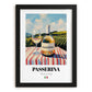 Passerina – Italian White Wine, Bodega Painting, in sleek black frame