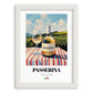 Passerina – Italian White Wine, Bodega Painting, placed in minimal white frame