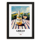 Grillo – Italian White Wine, Wine Bar Poster, in sleek black frame