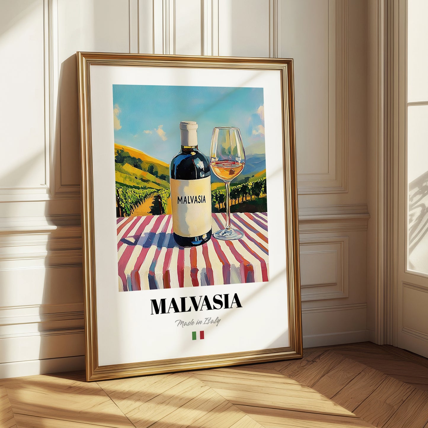 Malvasia – Italian White Wine, Wine Bar Painting