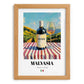 Malvasia – Italian White Wine, Wine Bar Painting, set in oak frame