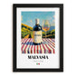 Malvasia – Italian White Wine, Wine Bar Painting, in sleek black frame