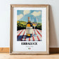 Erbaluce – Italian White Wine, Vinoteca Poster, in wooden frame leaning on the floor