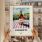 Chiaretto – Italian Rose Wine, Vinoteca Illustration, styled in a charming Paris street view