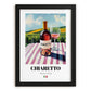 Chiaretto – Italian Rose Wine, Vinoteca Illustration, in sleek black frame
