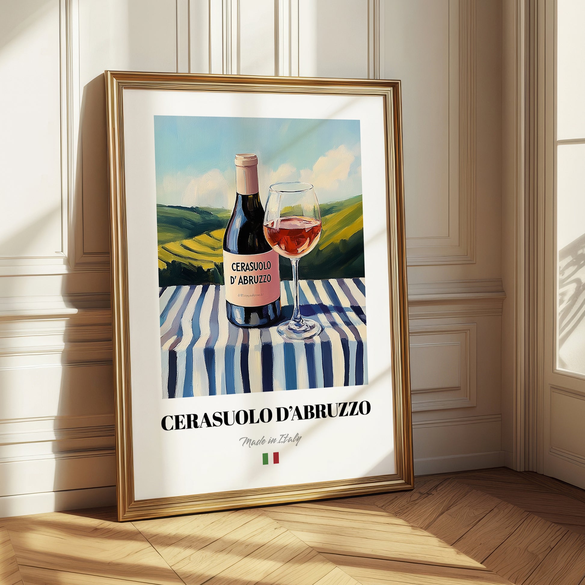 Cerasuolo d'Abruzzo – Italian Rose Wine, Wine Bar Poster