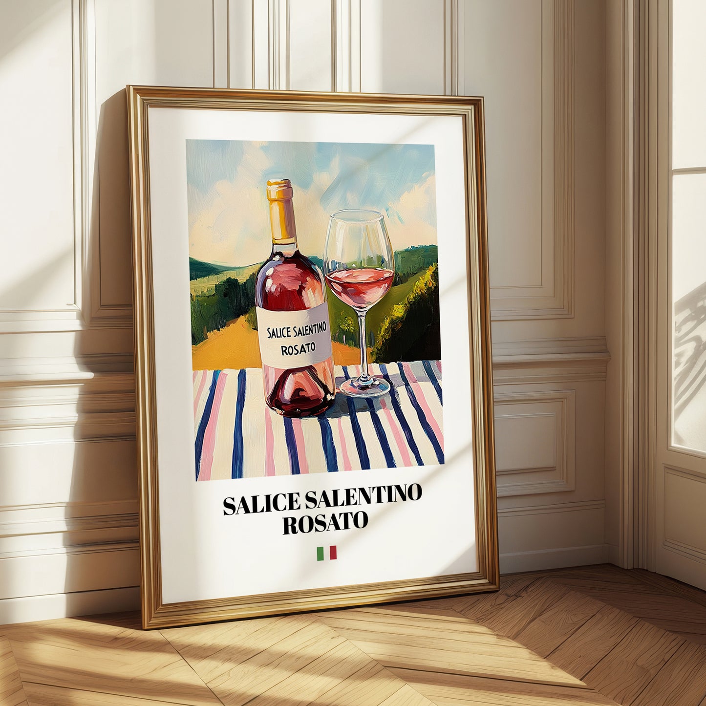 Salice Salentino Rosato – Italian Rose Wine, Tasting Room Wall Art