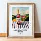 Salice Salentino Rosato – Italian Rose Wine, Tasting Room Wall Art, in wooden frame leaning on the floor
