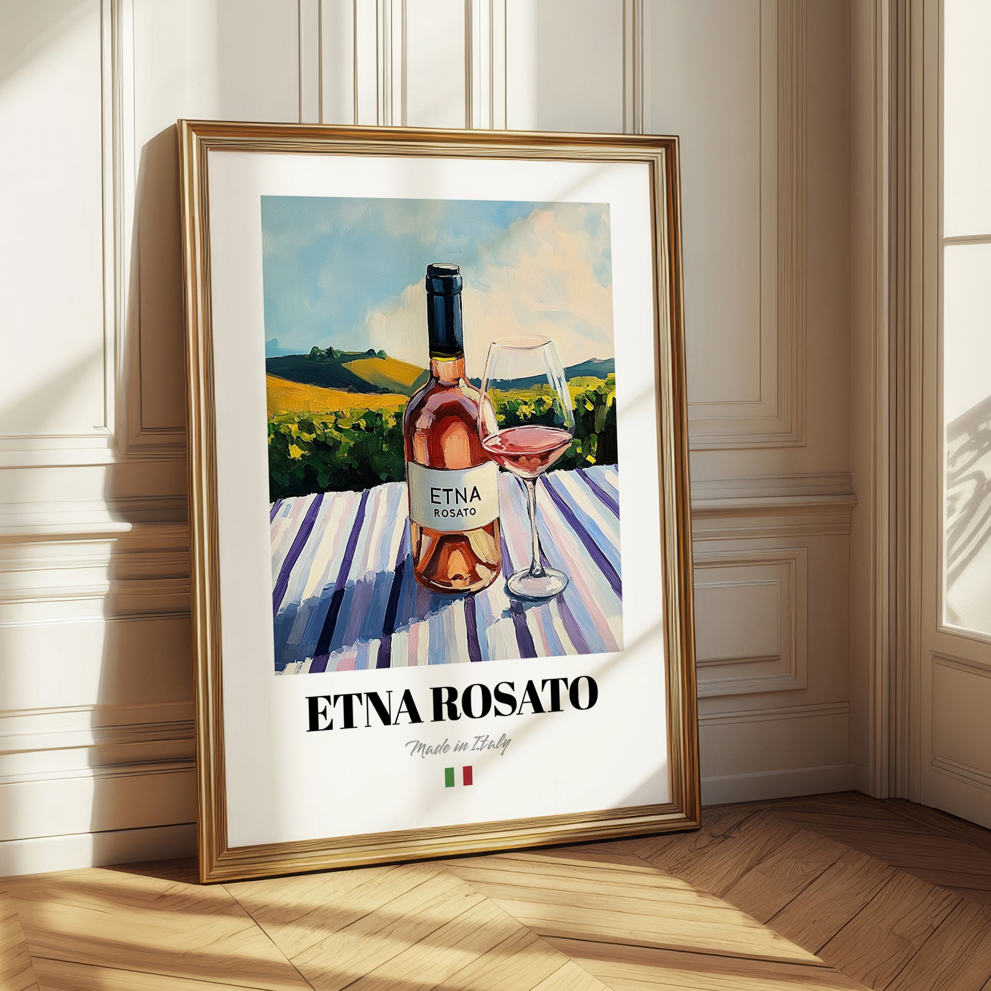 Etna Rosato – Italian Rose Wine, Wine Bar Print