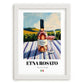 Etna Rosato – Italian Rose Wine, Wine Bar Print, placed in minimal white frame