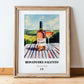 Rosato del Salento – Italian Rose Wine, Wine Bar Poster, in wooden frame leaning on the floor