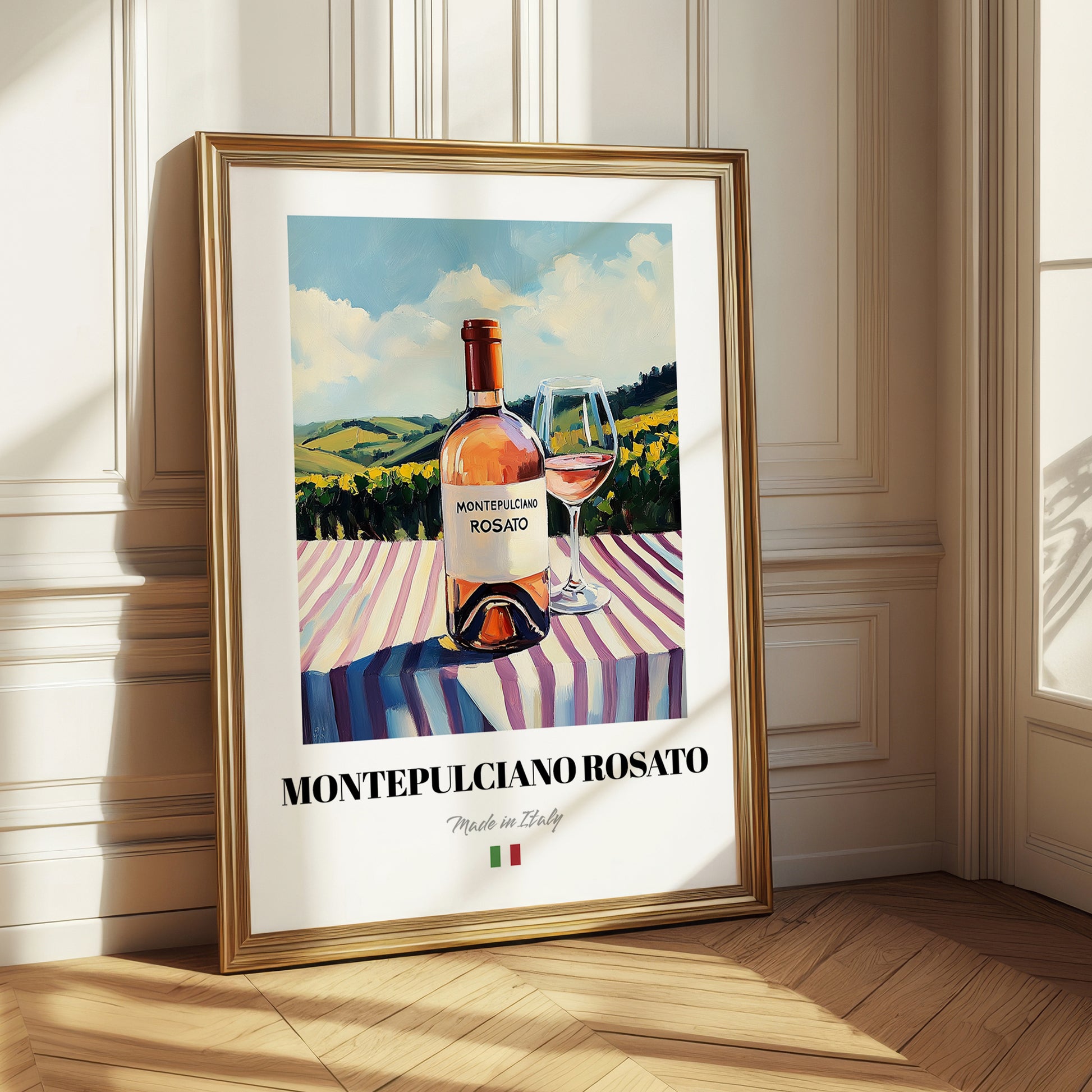 Montepulciano Rosato – Italian Rose Wine, Wine Bar Print