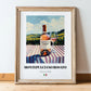 Montepulciano Rosato – Italian Rose Wine, Wine Bar Print, in wooden frame leaning on the floor