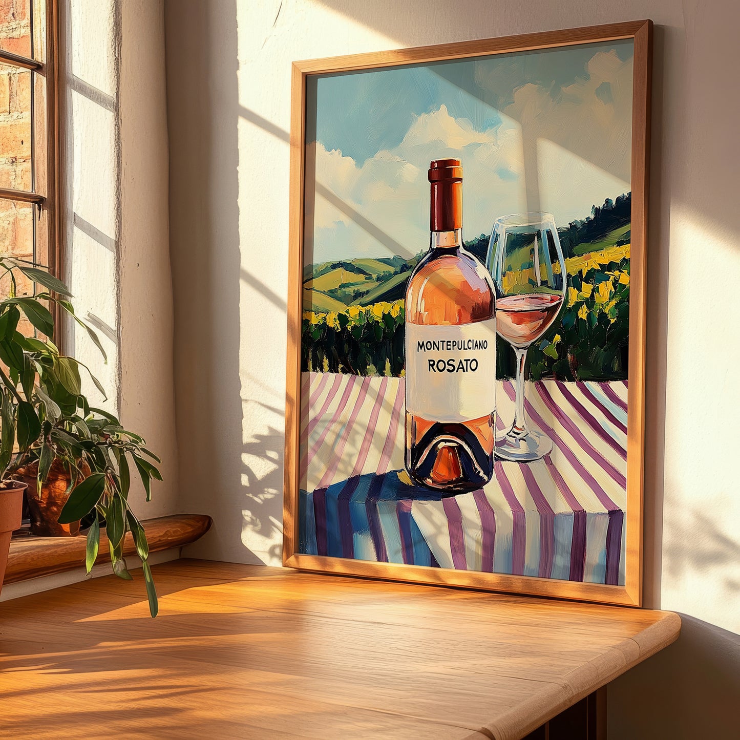 Montepulciano Rosato – Italian Rose Wine, Wine Bar Print, clean layout with no caption