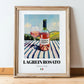 Lagrein Rosato – Italian Rose Wine, Wine Bar Still Life, in wooden frame leaning on the floor